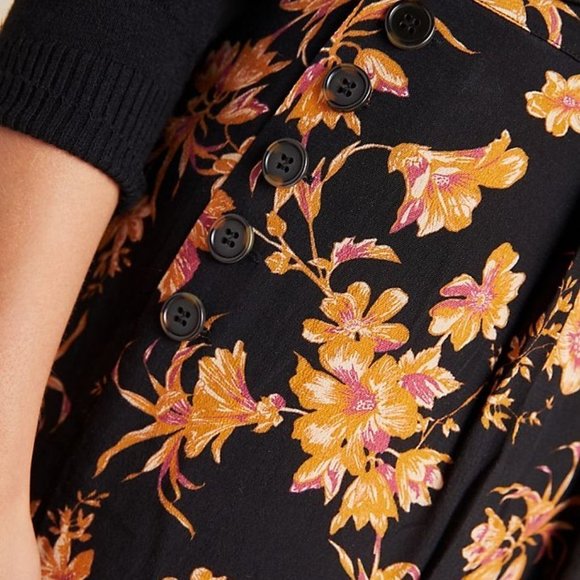 ANTHROPOLOGIE Kachel Della Floral WideLeg Trousers - Picture 4 of 8